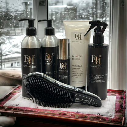 Black Friday Sale DiaMond Shine Full Recovery Set for Smooth ,Healthy and Shiny Hair + Detangling Brush